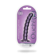 Ouch! Beaded G-Spot Dildo 6.5'' - Purple