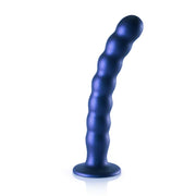 Ouch! Beaded G-Spot Dildo 8'' - Blue