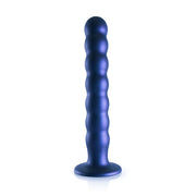 Ouch! Beaded G-Spot Dildo 8'' - Blue