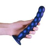 Ouch! Beaded G-Spot Dildo 8'' - Blue