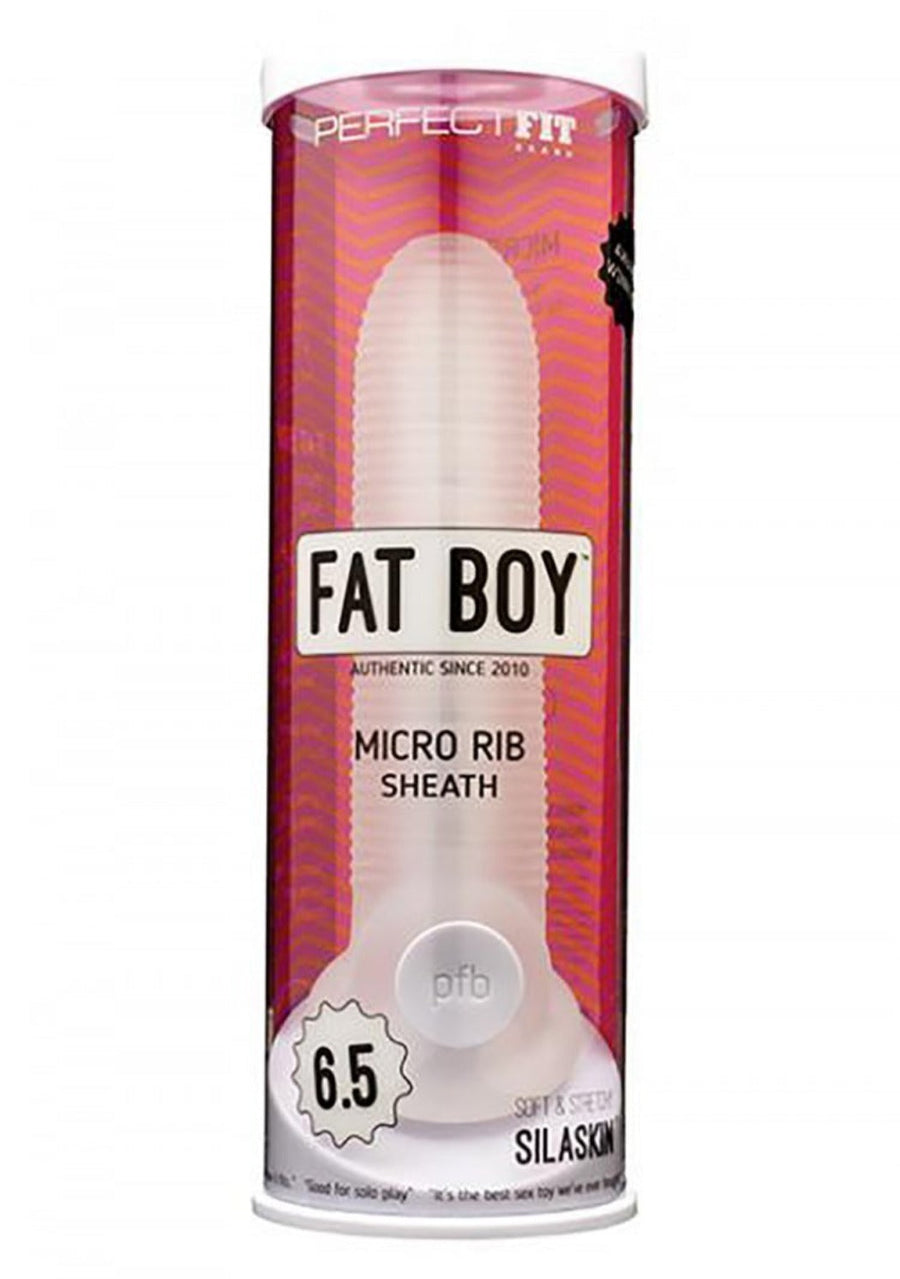 Fat Boy™  Ribbed Sheath - Clear