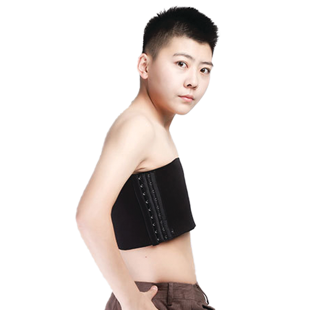 GF Strapless Chest Binder - Black 3XL