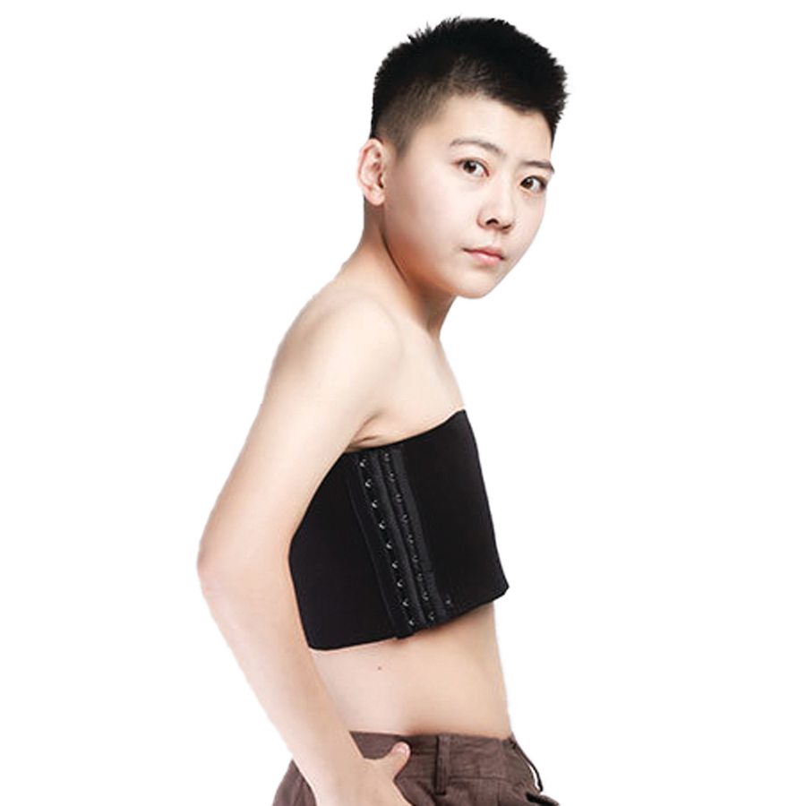 GF Strapless Chest Binder - Black 3XL