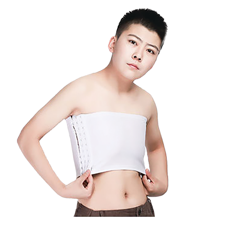 GF Strapless Chest Binder - White 3XL