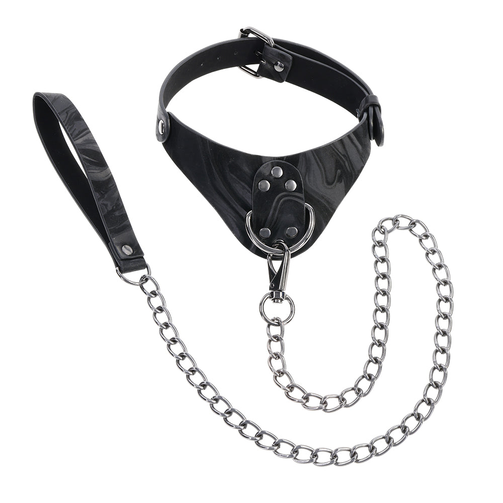 Velvet Noir Collar & Leash