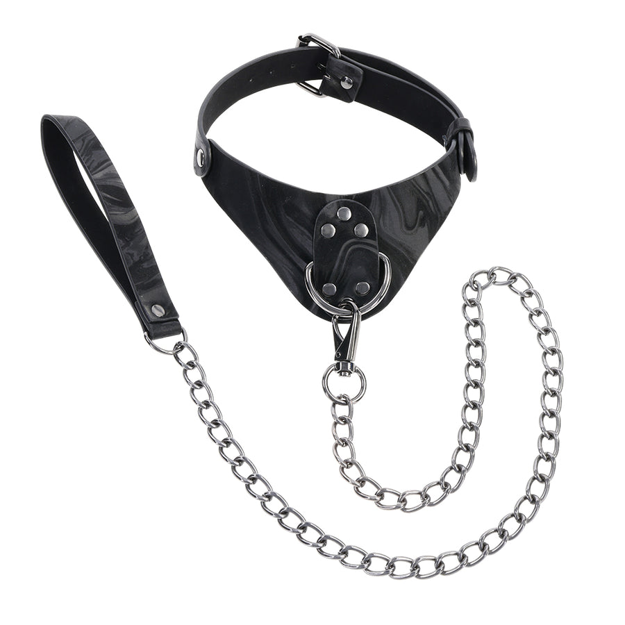 Velvet Noir Collar & Leash