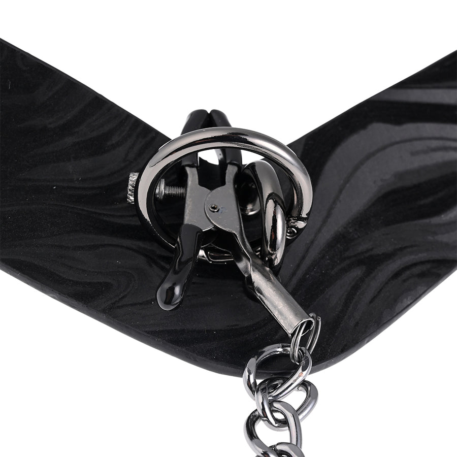 Velvet Noir Collar & Removable Clamps