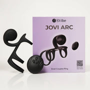 SVibe Snail JOVI Arc Couples Ring, noir haze
