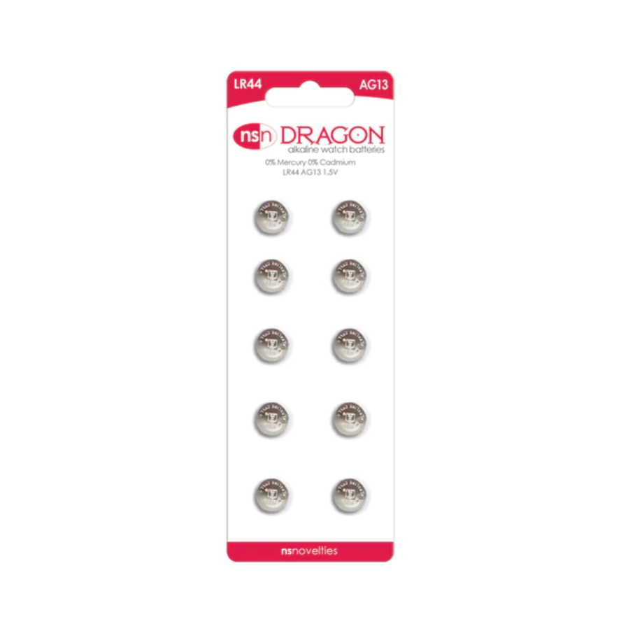 Dragon 10 Pk Alkaline LR44/AG13