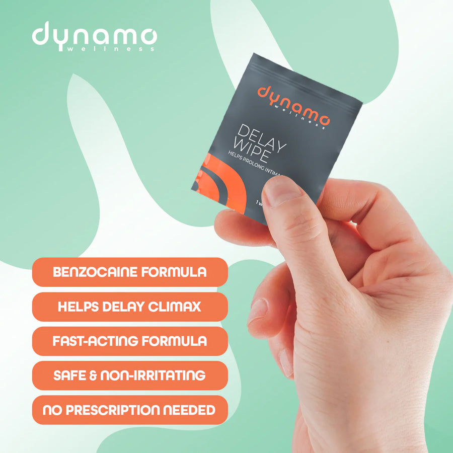 Dynamo Wellness Delay Wipe 4% - 6 Pack