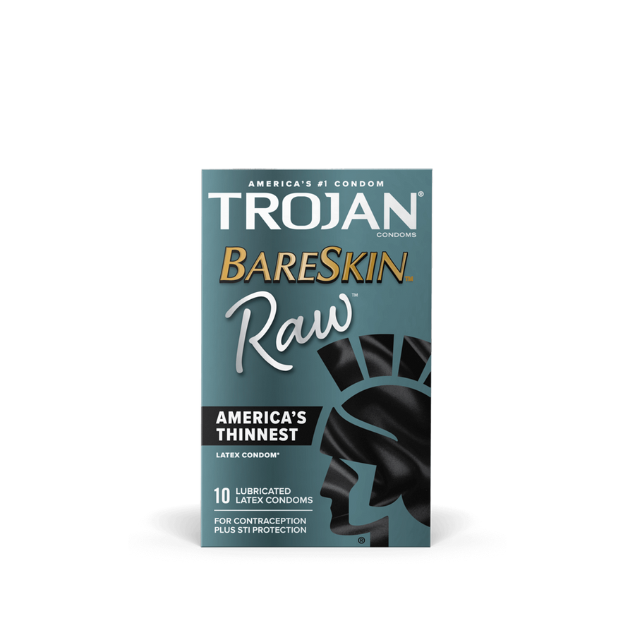 Trojan Bareskin Raw Condoms - 10pk