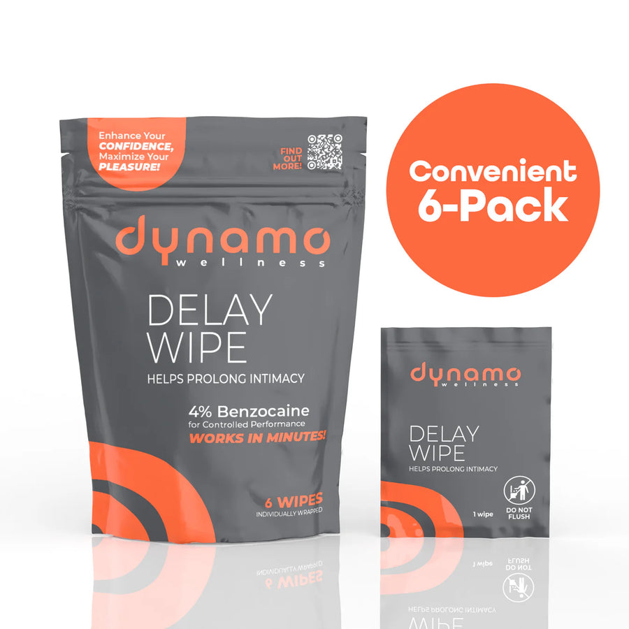 Dynamo Wellness Delay Wipe 4% - 6 Pack