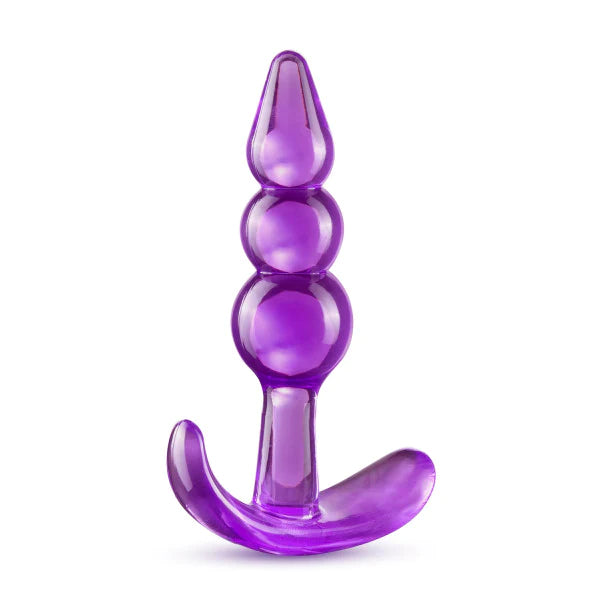 B Yours Triple Bead Anal Plug - Purple