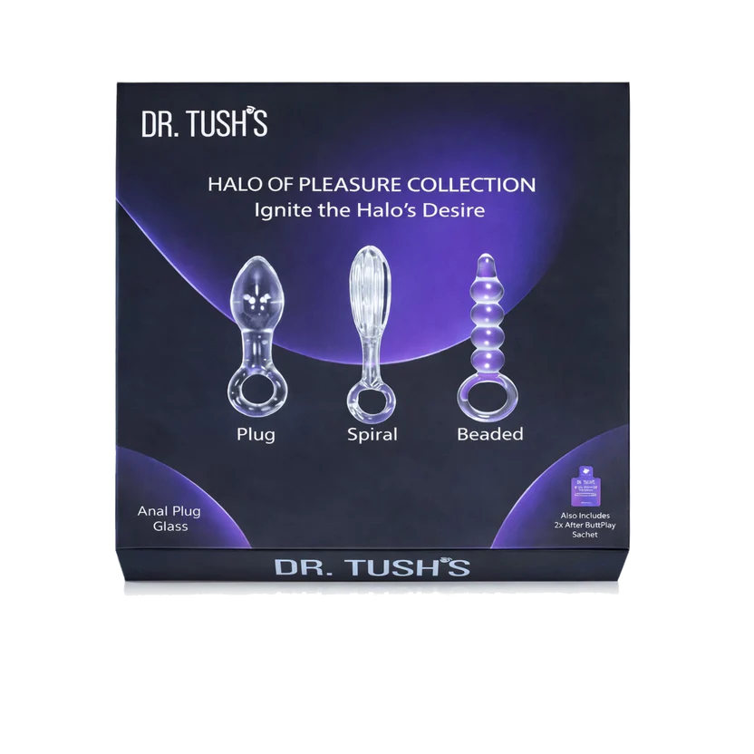 Halos of Pleasure – All Glass Anal Plug Trio