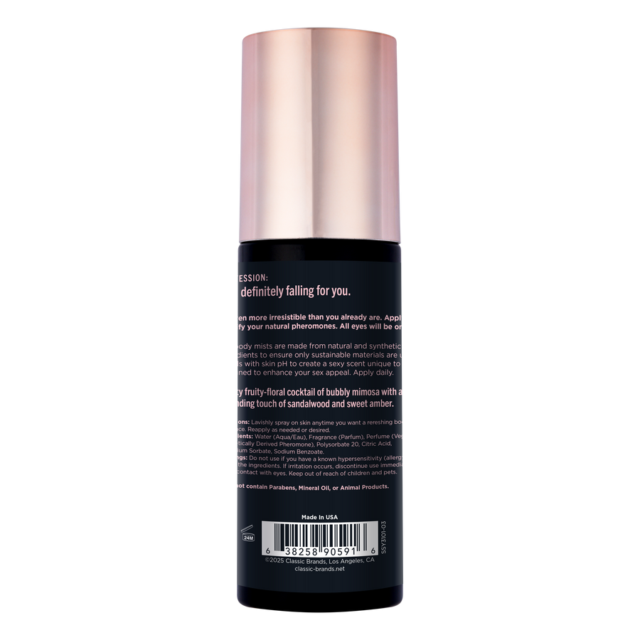 SIMPLY SEXY PHEROMONE BODY MIST - HEAD OVER HEELS - 3.35 floz | 99mL