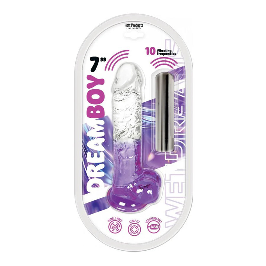 Dream Boy 7" - Jelly Vibrator - Wet Dreams Lavender