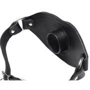 Leather Locking Open Mouth Feeder Gag