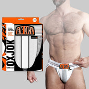 BULGER, the big pouch jock, WHITE SNOW