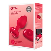 VIBRATING HEART PLUG M/L