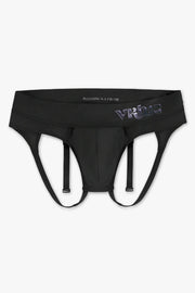 Mens Medium - JockVStrap Sheer Briefs - Black