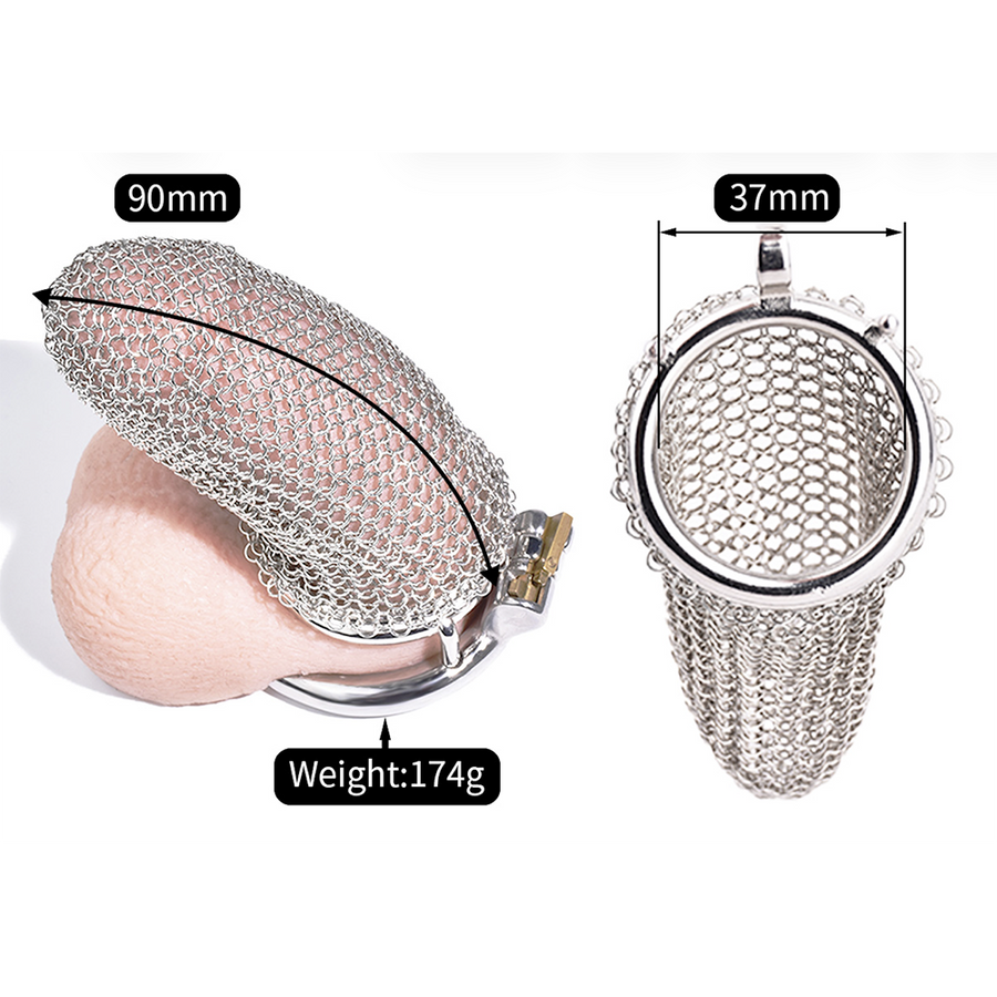 MESH CHAIN Chastity CAGE 45mm