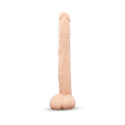 BONE - 17" DEEP-INSERT DILDO WITH REALISTIC BALLS AND SUCTION CUP