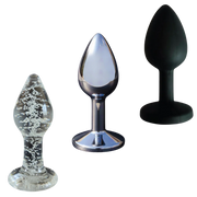 Beginner, The First Step Anal Plug Set – Glass, Metal & Silicone
