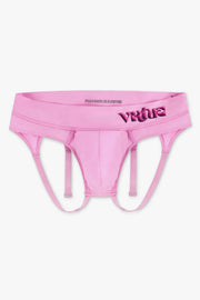 Mens Small - JockVStrap Sheer Briefs - Taffy