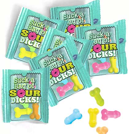 Suck a Bag of Sour Dicks Candy-Mini Packs