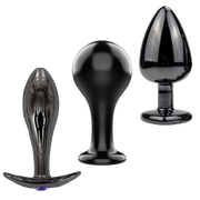 The Bad Decisions Metal Anal Plug Set – T-Bar, Round & Teardrop