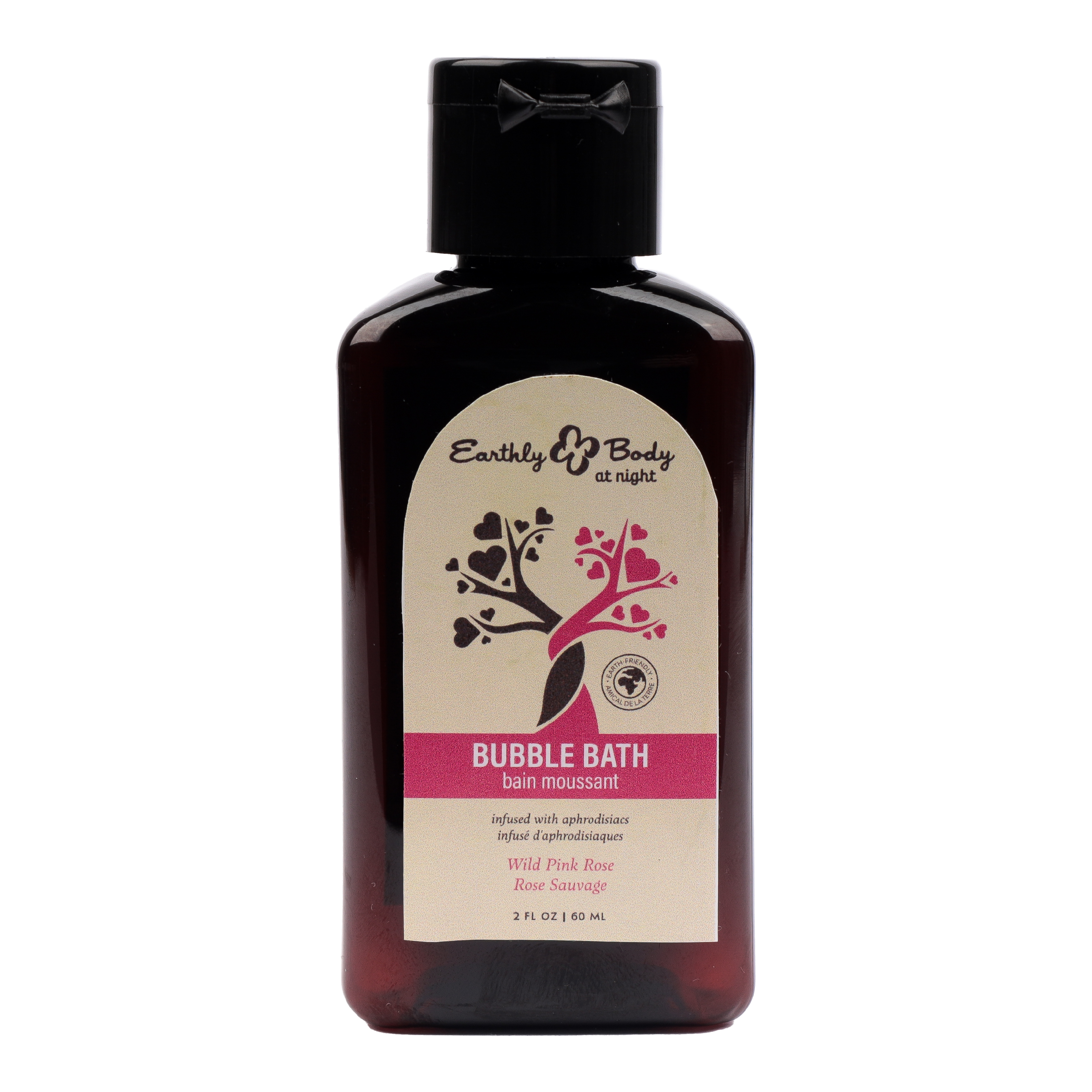 Hemp Seed at Night Bubble Bath Aphrodisiac Collection Wild Pink Rose 2oz / 60ml