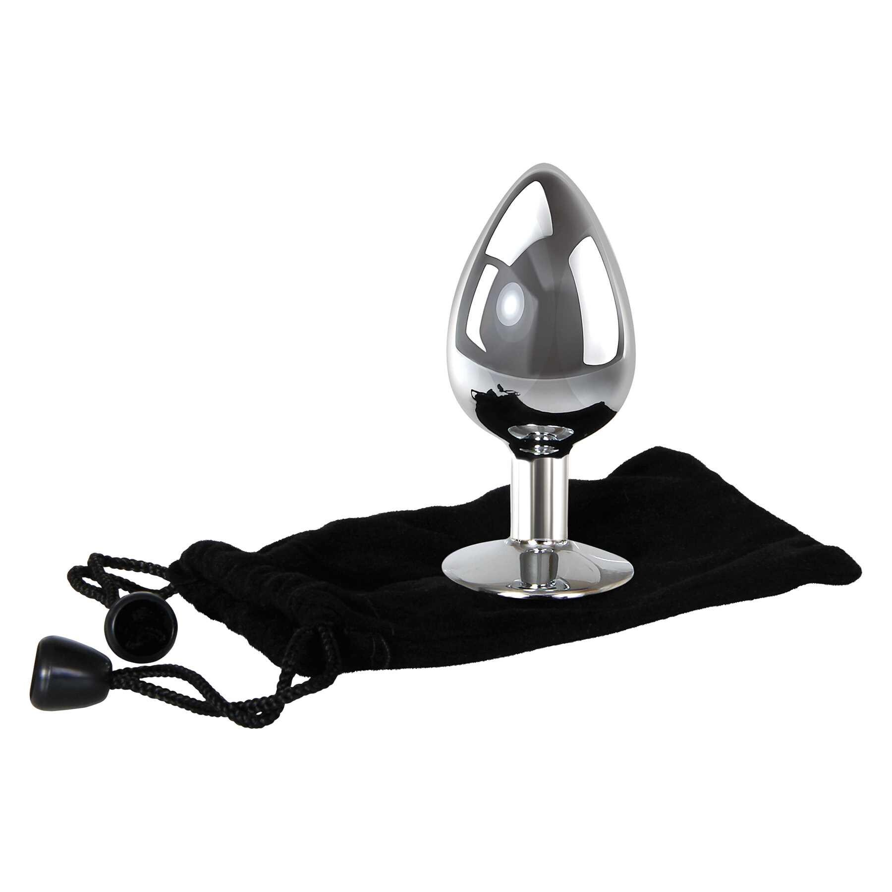Adam & Eve Clear Gem Anal Plug Large