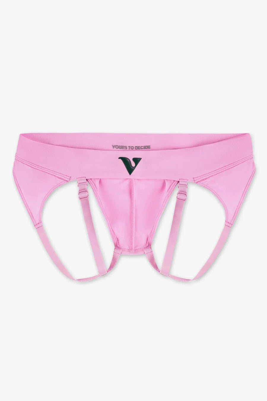 Mens Small - JockVStrap Sheer Briefs - Taffy