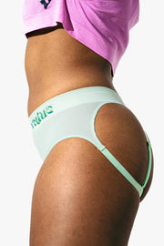 Womens Medium - JockVStrap Rib Briefs - Mint