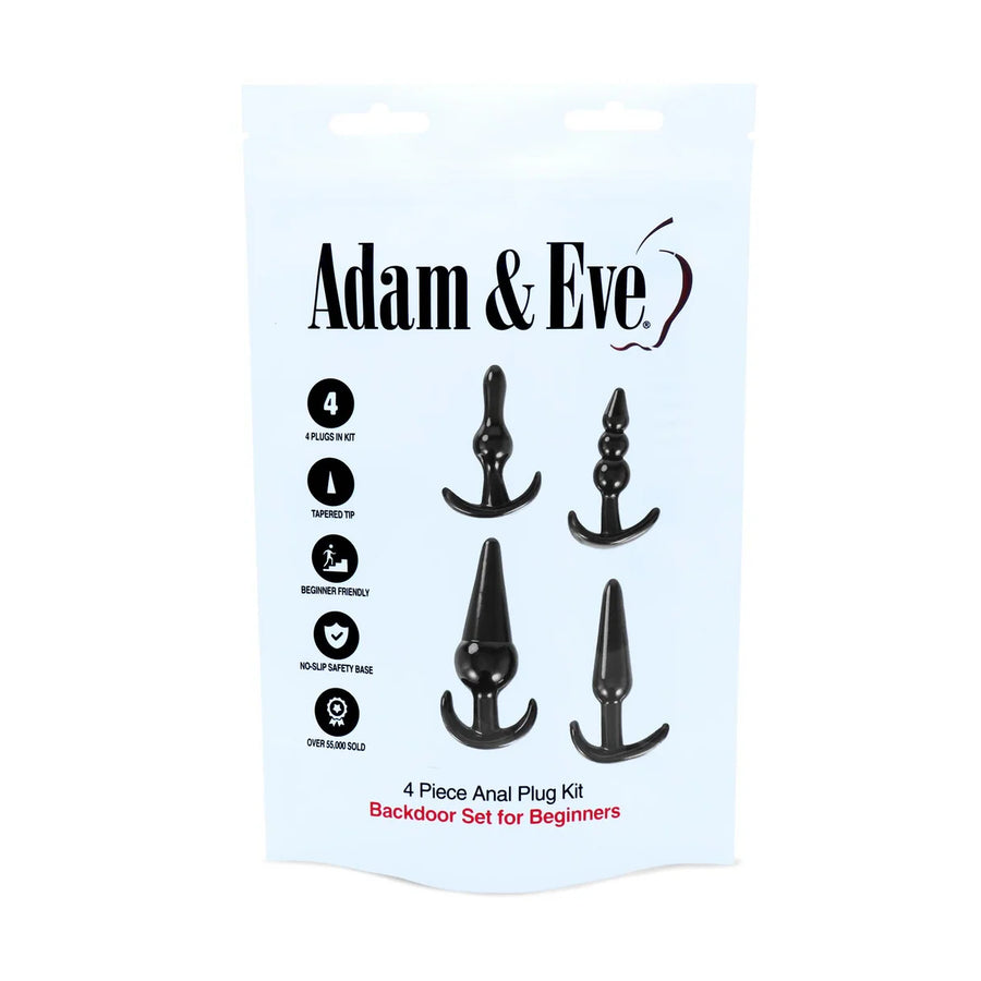Adam & Eve 4-Piece Anal Plug Kit (Bag)