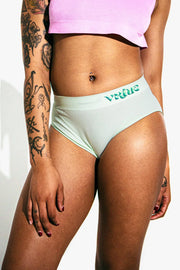 Womens Large - JockVStrap Rib Briefs - Mint