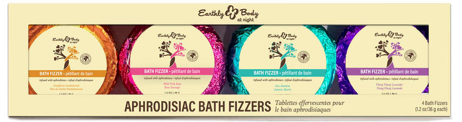 Earthly Body at Night Bath Fizzer Aphrodisiac Collection Set  4pc