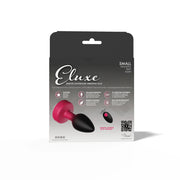 RUBY Ombre - SMALL Cheeky Charms Eluxe Vibrating  Plug With Remote - Clear Gem