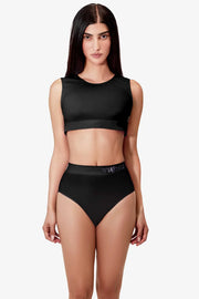 Womens Small - JockVStrap Sheer Briefs - Black