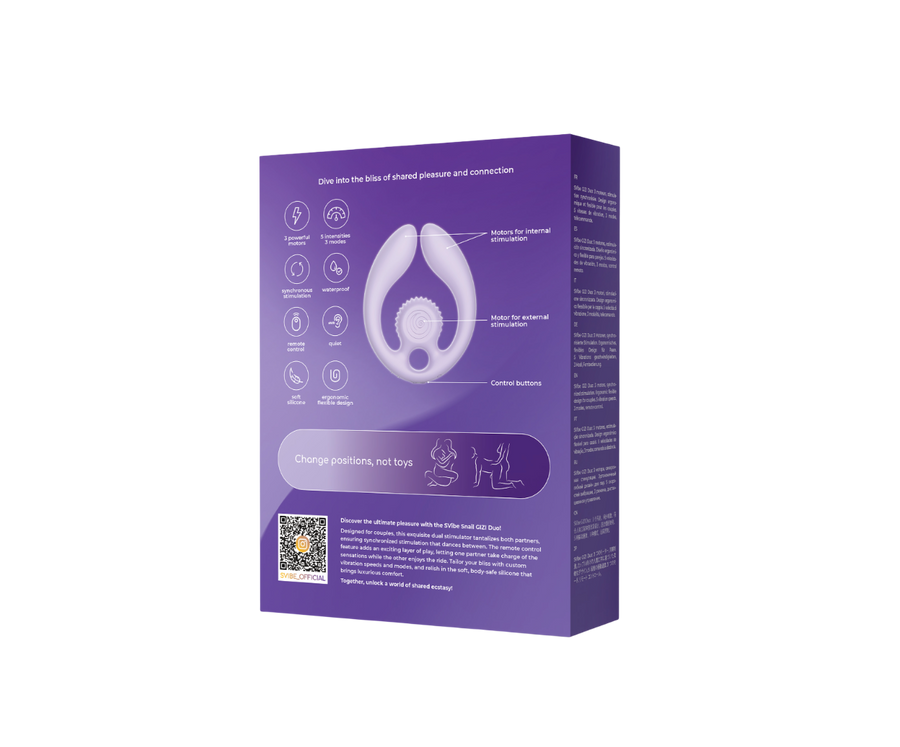 SVibe Snail GIZI Duo Couples Stimulator, lilac