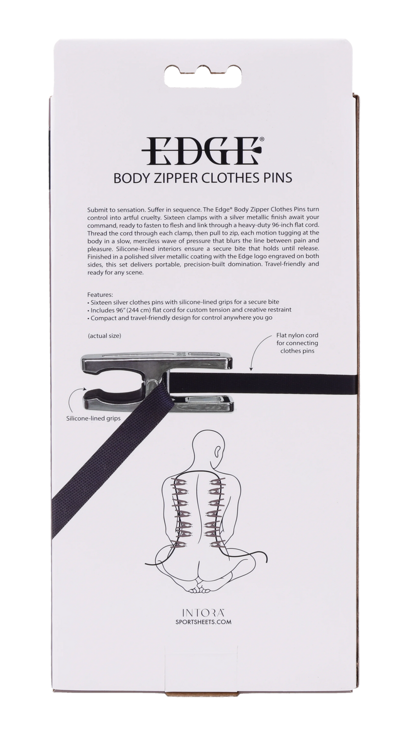 Edge Body Zipper Clothes Pins