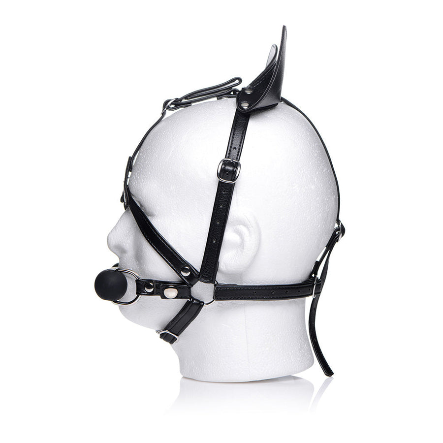 Dark Horse Pony Head Harness with Silicone Bit