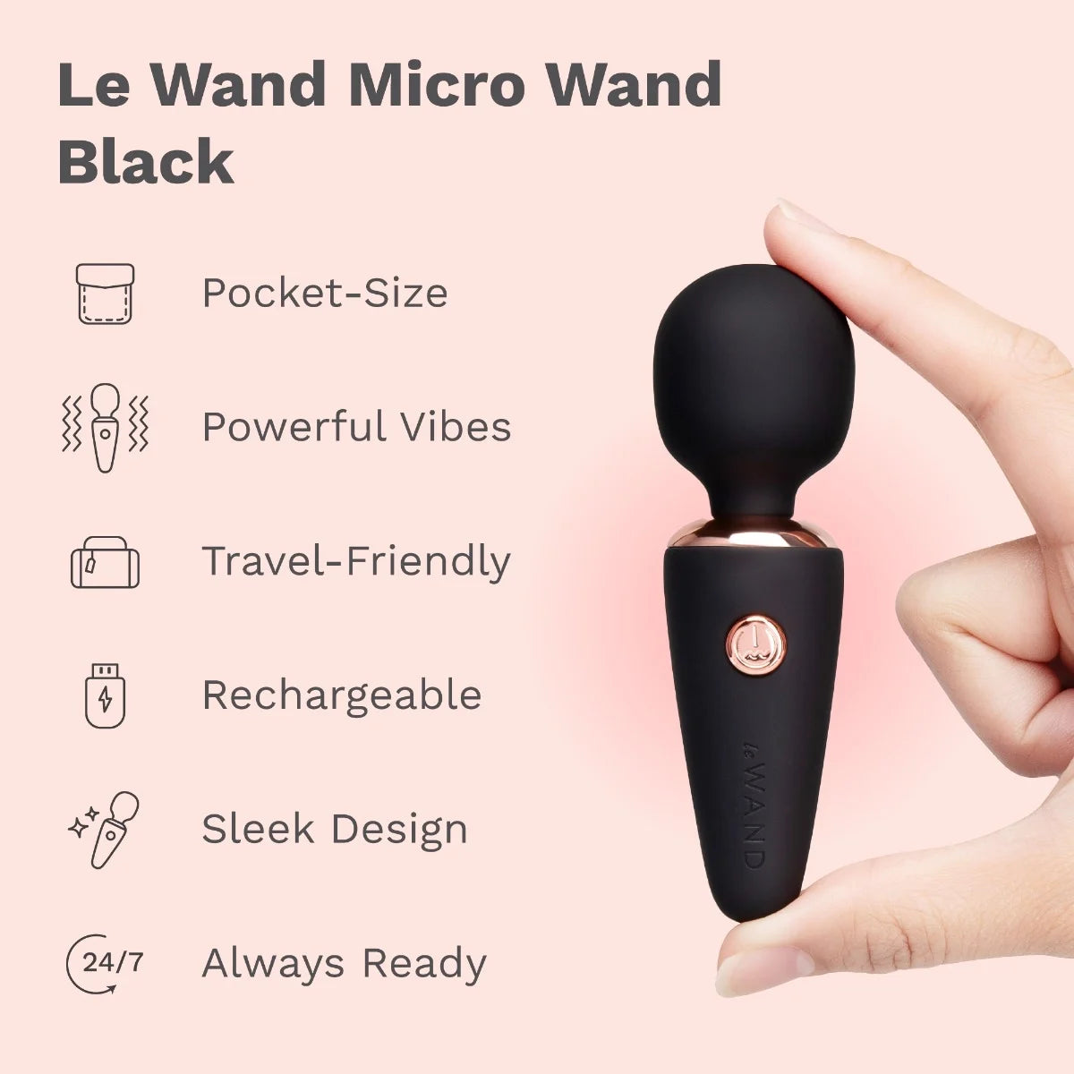 Le Wand - Mini Micro Wand Vibrator