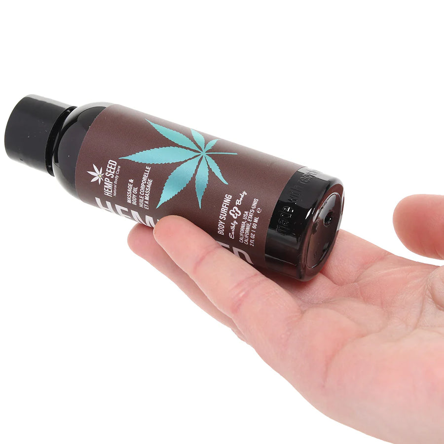 Hemp Seed Massage & Body Oil Trio Gift Set Summer 2025 includes 1 of each: 2oz Body Surfing, Fresh Squeezed, Summer Fling