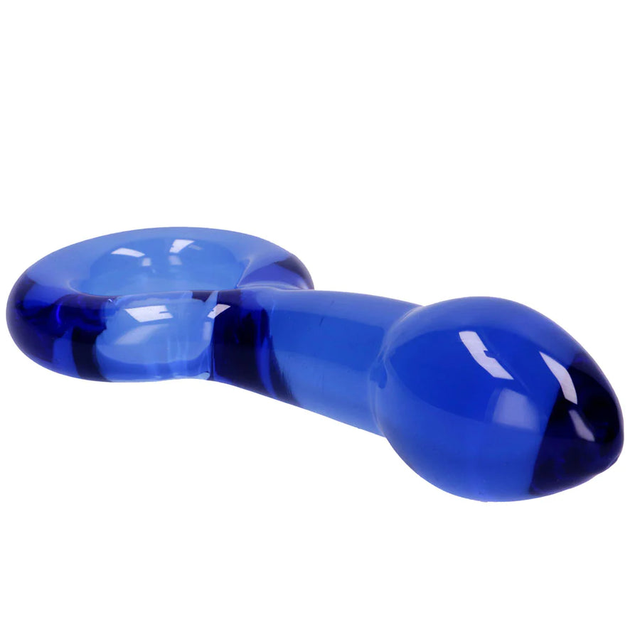 Chrystalino Plugger Glass Butt Plug in Blue