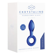 Chrystalino Plugger Glass Butt Plug in Blue