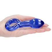 Chrystalino Plugger Glass Butt Plug in Blue