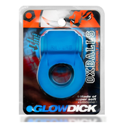 GLOWDICK, cockring with LED, BLUE ICE