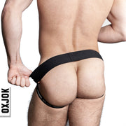 AIRMESH swagger jockstrap, TAR BLACK