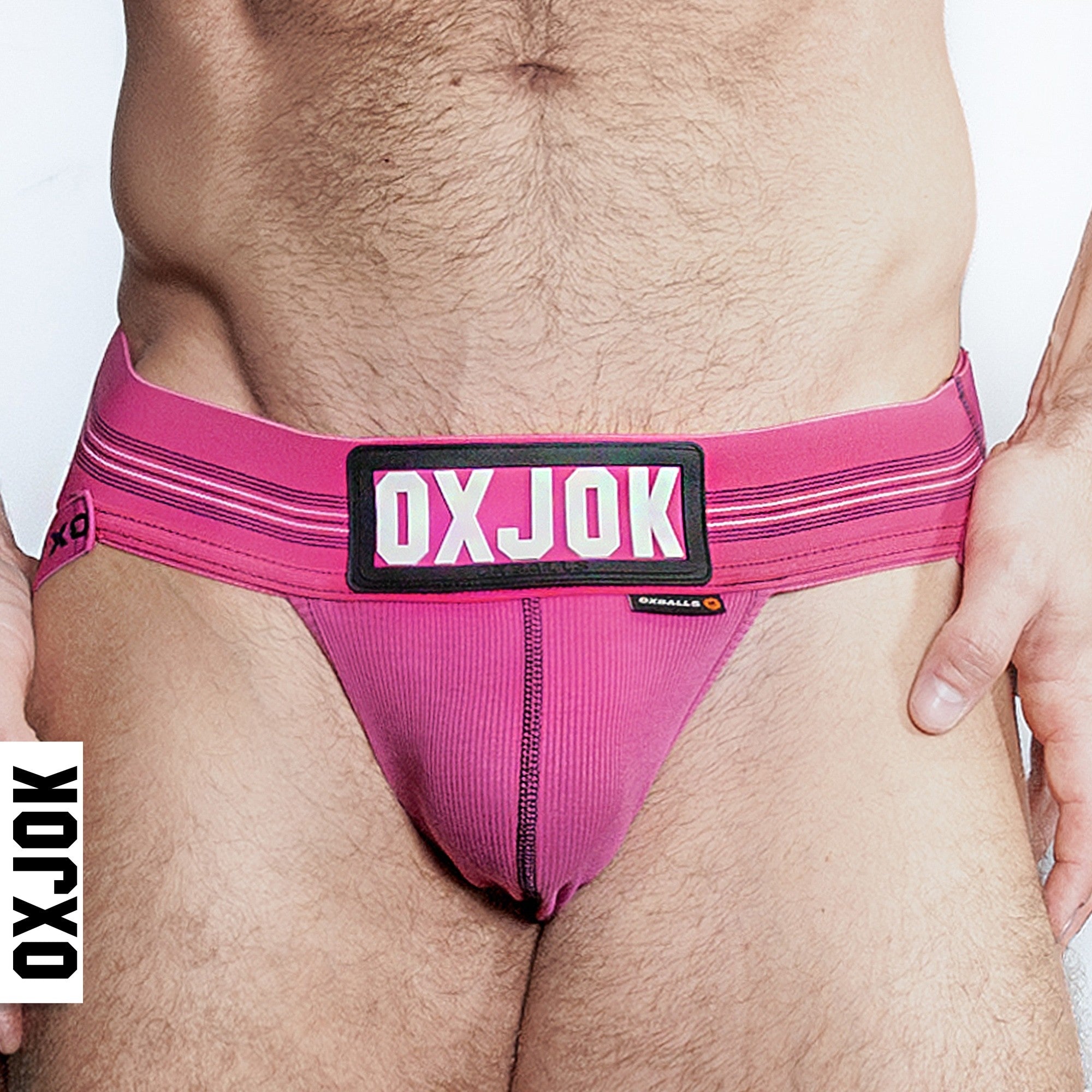 SLINGJOCK, upthrust slider-strap jock, PINK SKY